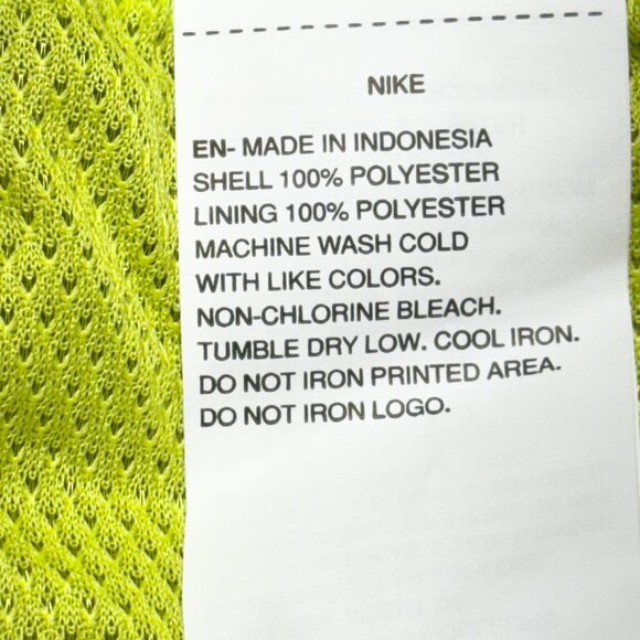 Nike Men's Elastic/Drawstring Waist Logo Lime Green Swim Shorts Size Medium NWT - Picture 7 of 12